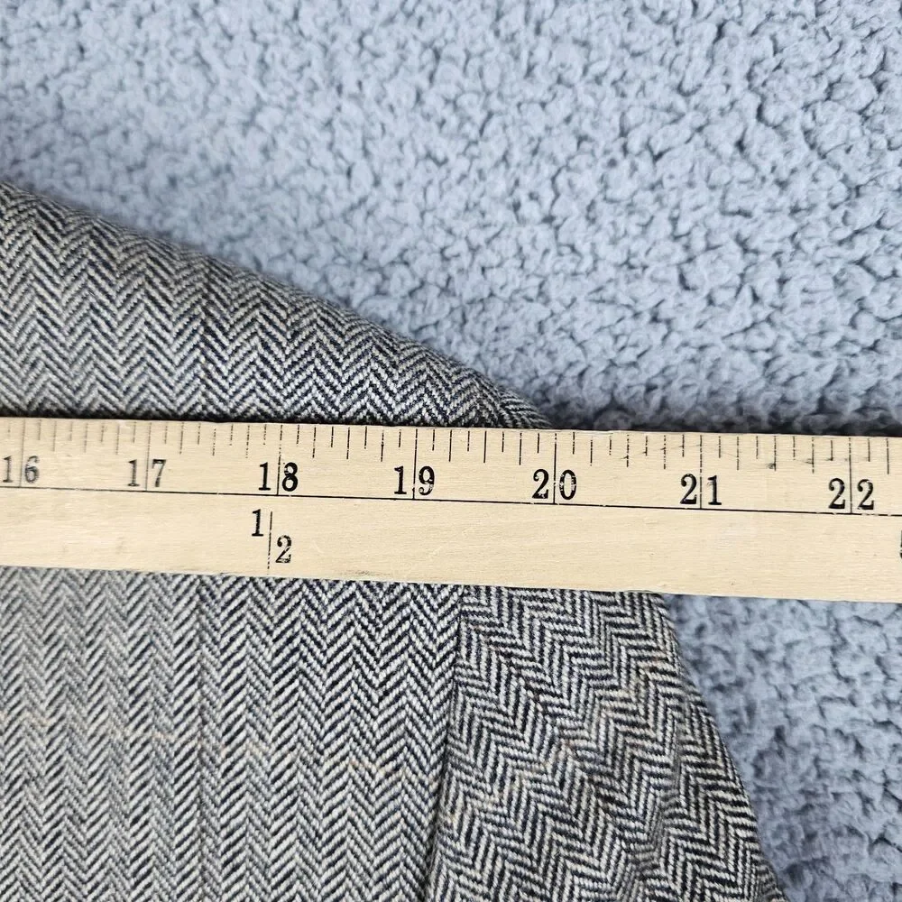 RNG Clothing Sport Coat Blazer Mens 42R Greige Herringbone 3 Roll 2 Double Vent